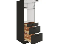 OPTIFIT Madrid420 Küchen-Geräteumbauschrank 60 cm Anthrazit Matt