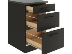 OPTIFIT Madrid420 Küchen-Unterschrank 50 cm Anthrazit Matt