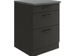 OPTIFIT Madrid420 Küchen-Unterschrank 60 cm Anthrazit Matt