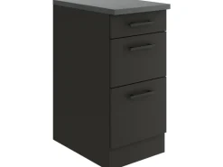 OPTIFIT Madrid420 Küchen-Unterschrank 40 cm Anthrazit Matt