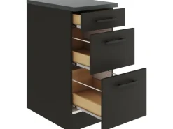 OPTIFIT Madrid420 Küchen-Unterschrank 40 cm Anthrazit Matt