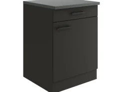 OPTIFIT Madrid420 Küchen-Unterschrank 60 cm Anthrazit Matt