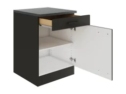 OPTIFIT Madrid420 Küchen-Unterschrank 60 cm Anthrazit Matt
