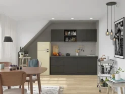 OPTIFIT Madrid420 Küchenzeile 210 cm Anthrazit