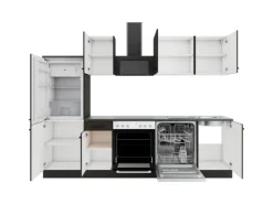 OPTIFIT Madrid420 Küchenzeile 270 cm Anthrazit