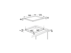 OPTIFIT Madrid420/Nizza407 Küchenzeile 270 cm Anthrazit / Rostrot