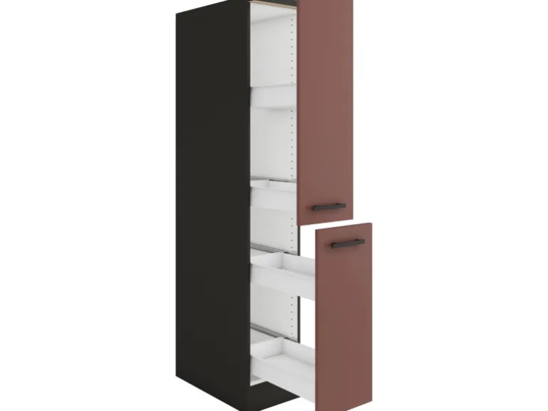 OPTIFIT Nizza407 Küchen-Apothekerschrank 30 cm Rostrot