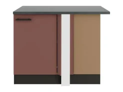 OPTIFIT Nizza407 Küchen-Eck-Unterschrank 110 cm Rostrot