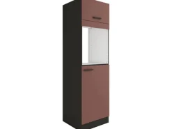 OPTIFIT Nizza407 Küchen-Geräteumbauschrank 60 cm Rostrot
