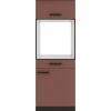 OPTIFIT Nizza407 Küchen-Geräteumbauschrank 60 cm Rostrot