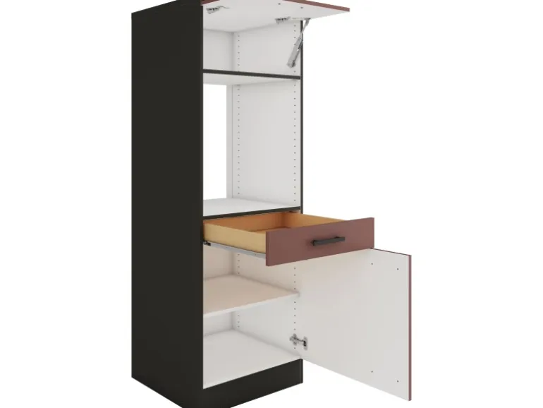 OPTIFIT Nizza407 Küchen-Geräteumbauschrank 60 cm Rostrot