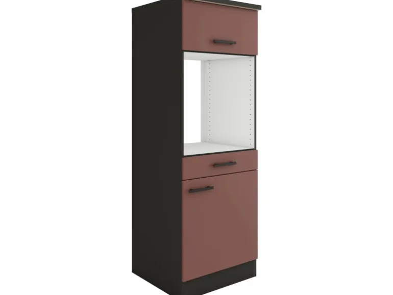 OPTIFIT Nizza407 Küchen-Geräteumbauschrank 60 cm Rostrot