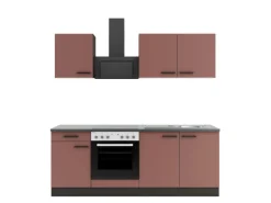 OPTIFIT Nizza407 Küchenzeile 210 cm Rostrot