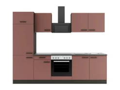 OPTIFIT Nizza407 Küchenzeile 270 cm Rostrot