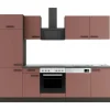 OPTIFIT Nizza407 Küchenzeile 270 cm Rostrot