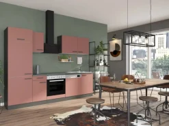 OPTIFIT Nizza407 Küchenzeile 270 cm Rostrot