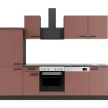 OPTIFIT Nizza407 Küchenzeile 270 cm Rostrot