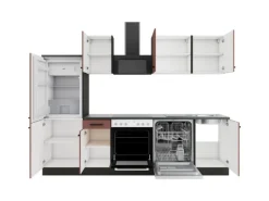 OPTIFIT Nizza407 Küchenzeile 270 cm Rostrot