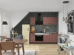 OPTIFIT Nizza407 Küchenzeile 210 cm Rostrot