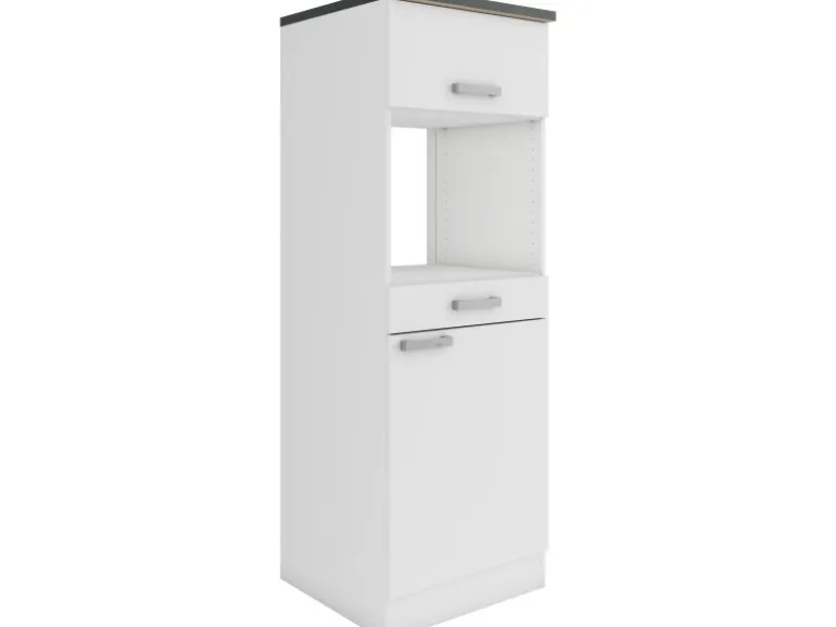 OPTIFIT Oslo214 Küchen-Geräteumbauschrank 60 cm Feinstruktur Weiß