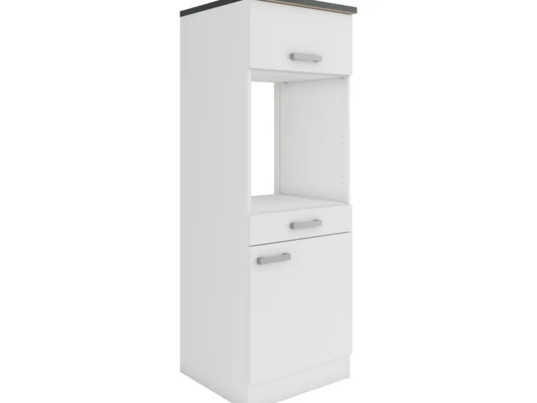 OPTIFIT Oslo214 Küchen-Geräteumbauschrank 60 cm Feinstruktur Weiß