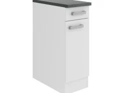 OPTIFIT Oslo214 Küchen-Unterschrank 30 cm Feinstruktur Weiß
