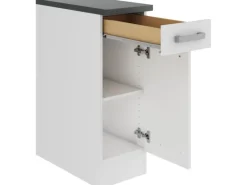 OPTIFIT Oslo214 Küchen-Unterschrank 30 cm Feinstruktur Weiß