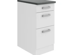 OPTIFIT Oslo214 Küchen-Unterschrank 40 cm Feinstruktur Weiß