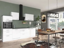 OPTIFIT Oslo214 Küchenzeile 270 cm ohne E-Geräte Weiß