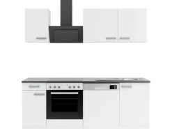 OPTIFIT Oslo214 Küchenzeile 210 cm ohne E-Geräte Weiß