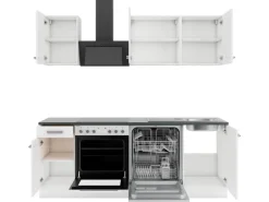 OPTIFIT Oslo214 Küchenzeile 210 cm ohne E-Geräte Weiß