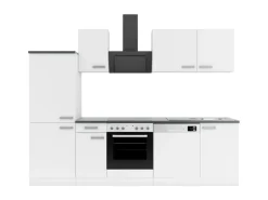 OPTIFIT Oslo214 Küchenzeile 270 cm Weiß