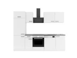 OPTIFIT Oslo214 Küchenzeile 270 cm ohne E-Geräte Weiß