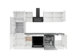 OPTIFIT Oslo214 Küchenzeile 270 cm ohne E-Geräte Weiß