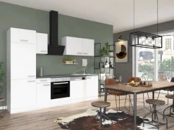 OPTIFIT Oslo214 Küchenzeile 270 cm ohne E-Geräte Weiß