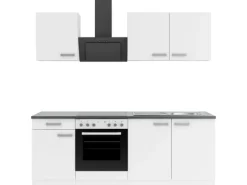 OPTIFIT Oslo214 Küchenzeile 210 cm Weiß