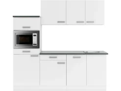 OPTIFIT Oslo214 Küchenzeile 210 cm Weiß