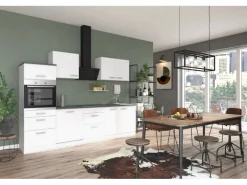 OPTIFIT Oslo214 Küchenzeile 270 cm Weiß