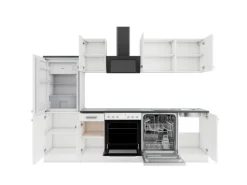 OPTIFIT Oslo214 Küchenzeile 270 cm ohne E-Geräte Weiß