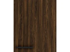 OPTIFIT Rimini409 Küchen-Oberschrank 45 cm Rillendekor Nussbaum