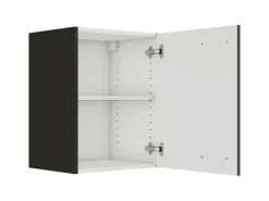 OPTIFIT Rimini409 Küchen-Oberschrank 45 cm Rillendekor Nussbaum