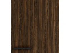 OPTIFIT Rimini409 Küchen-Oberschrank 50 cm Rillendekor Nussbaum