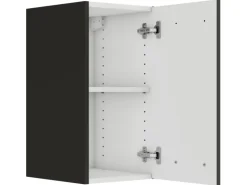 OPTIFIT Rimini409 Küchen-Oberschrank 30 cm Rillendekor Nussbaum