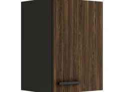 OPTIFIT Rimini409 Küchen-Oberschrank 40 cm Rillendekor Nussbaum