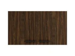 OPTIFIT Rimini409 Küchen-Oberschrank 100 cm Rillendekor Nussbaum