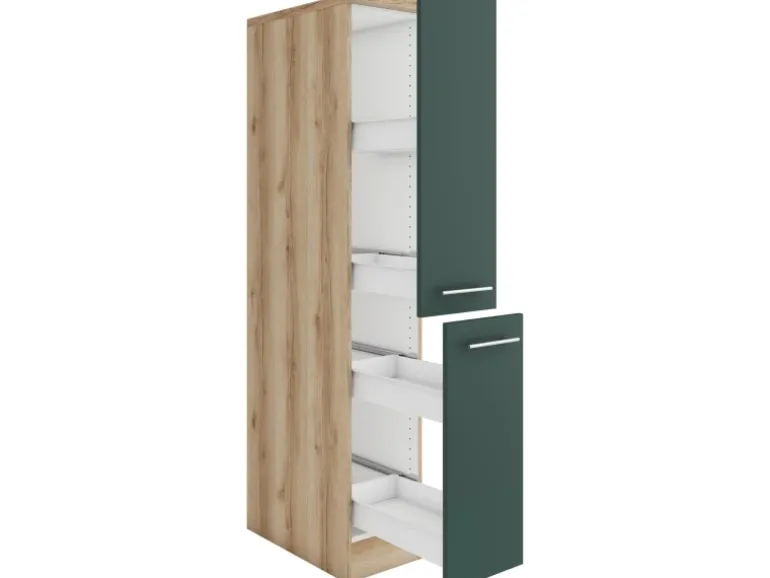 OPTIFIT Savona405 Küchen-Apothekerschrank 30 cm Steingrün