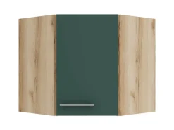 OPTIFIT Savona405 Küchen-Eckoberschrank 60 x 60 cm Steingrün