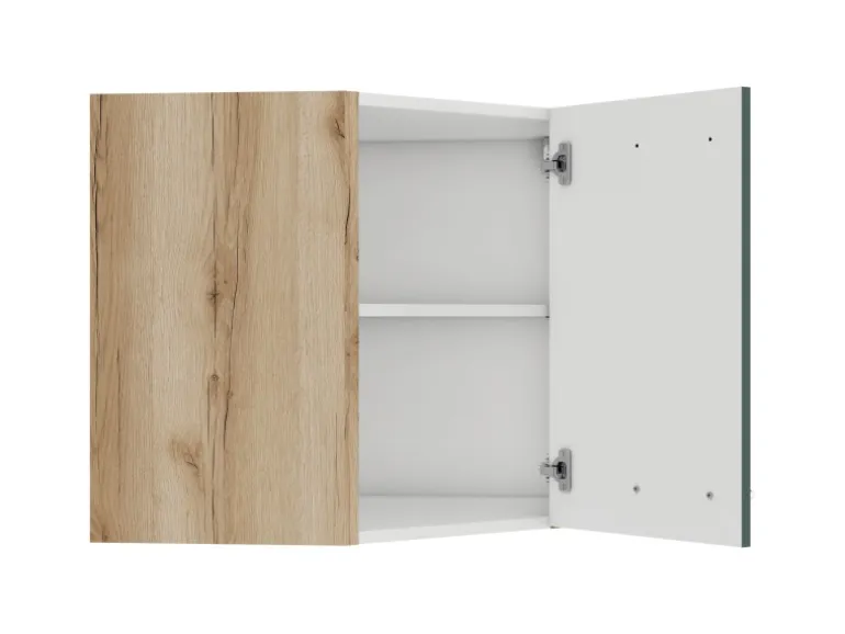 OPTIFIT Savona405 Küchen-Eckoberschrank 60 x 60 cm Steingrün