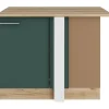 OPTIFIT Savona405 Küchen-Eck-Unterschrank 110 cm Steingrün