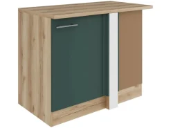 OPTIFIT Savona405 Küchen-Eck-Unterschrank 110 cm Steingrün